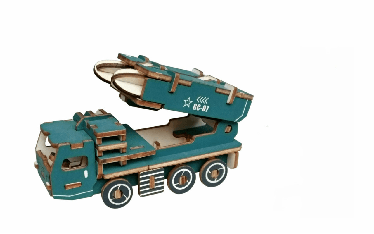 Dreidimensionales Holzpuzzle, Lernspielzeug für Kinder der Chariot-Serie