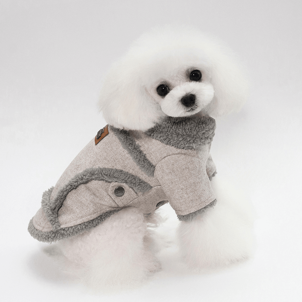 2018 Herbst Winter Haustierkleidung Hund Wollmäntel