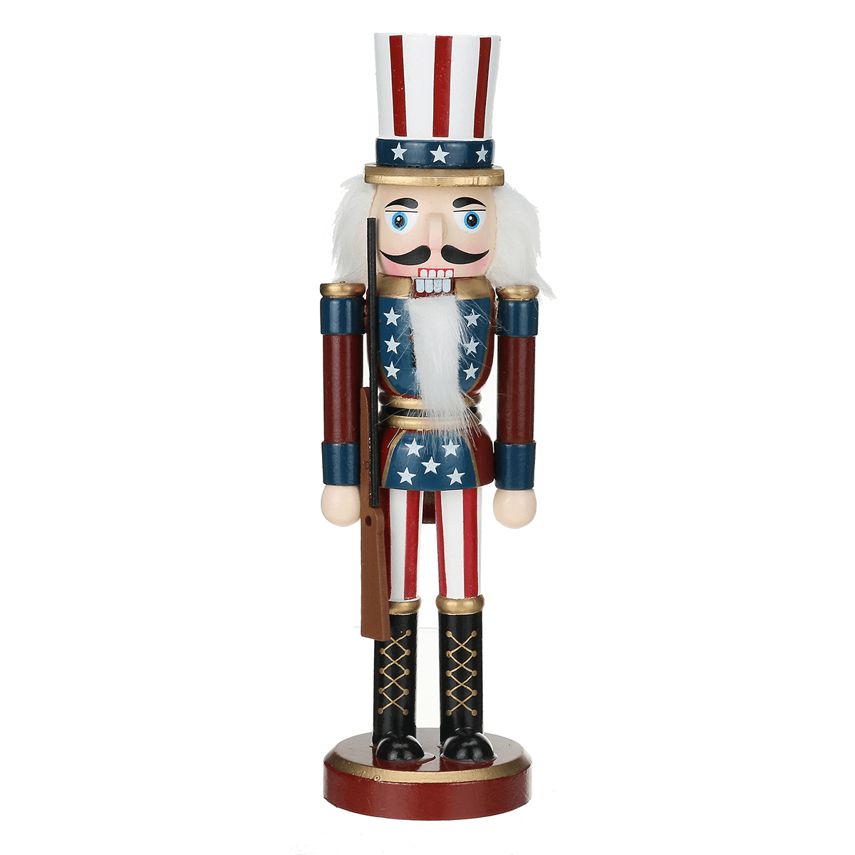 2020 Christmas Decorations Nutcracker Puppet Creative Wooden Handicraft Ornaments Cartoon Children Christmas Gift