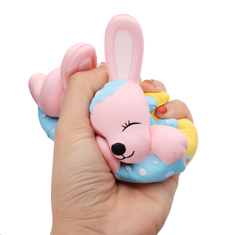 Oriker Squishy Rabbit Bunny Cake Cute Slow Rising Toy Soft Gift Collection with Box Packing