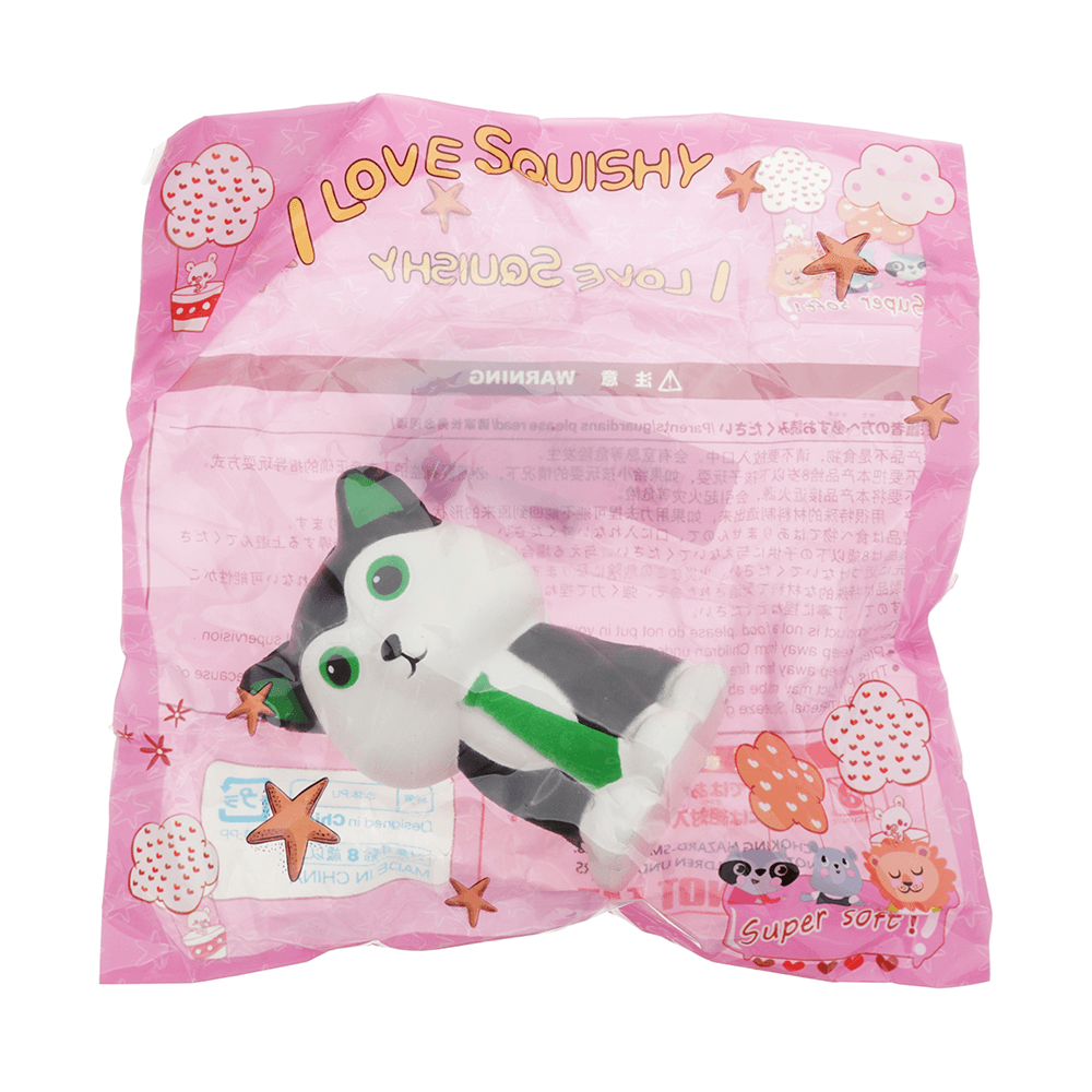 Tie Fox Squishy 15CM Slow Rising with Packaging Collection Gift Soft Toy