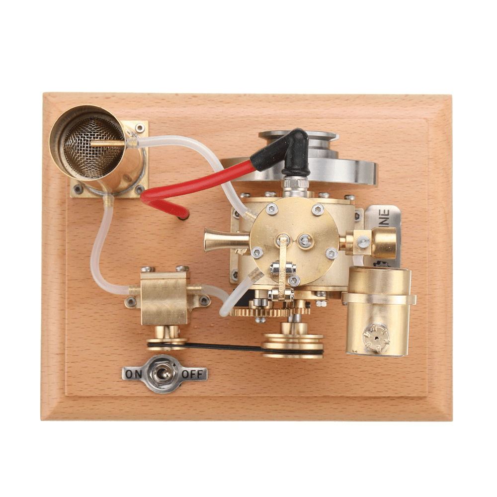 Eachine EM4 Gasoline Engine Model Stirling Water-Cooled Cooling Structure with a Cooling Water Tank and a Circulating Gear Pump