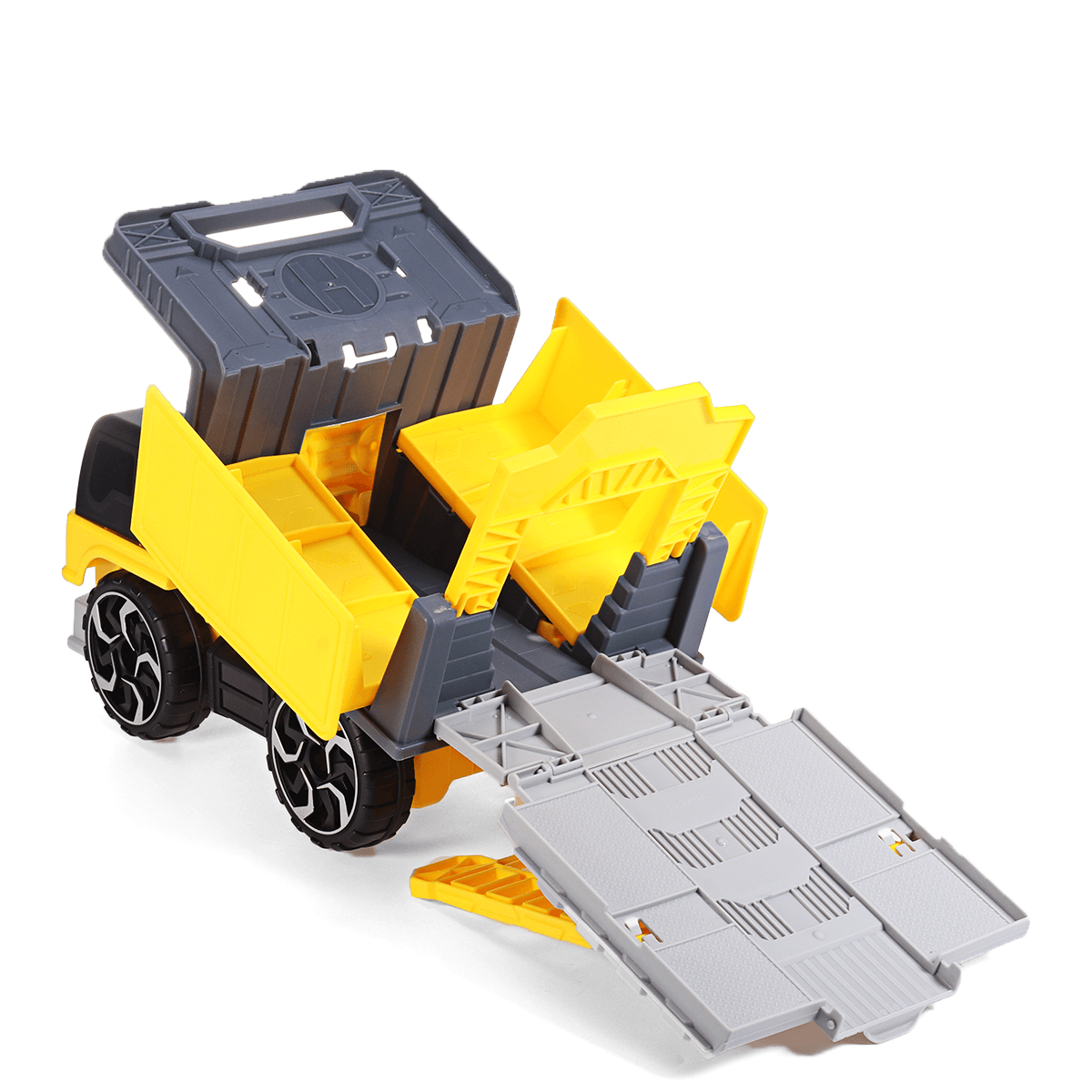 Simulation Trägheit Verformung Track Engineering Fahrzeug Druckguss Auto Modell Spielzeug mit Lagerung Parkplatz für Kinder Geburtstag Geschenk