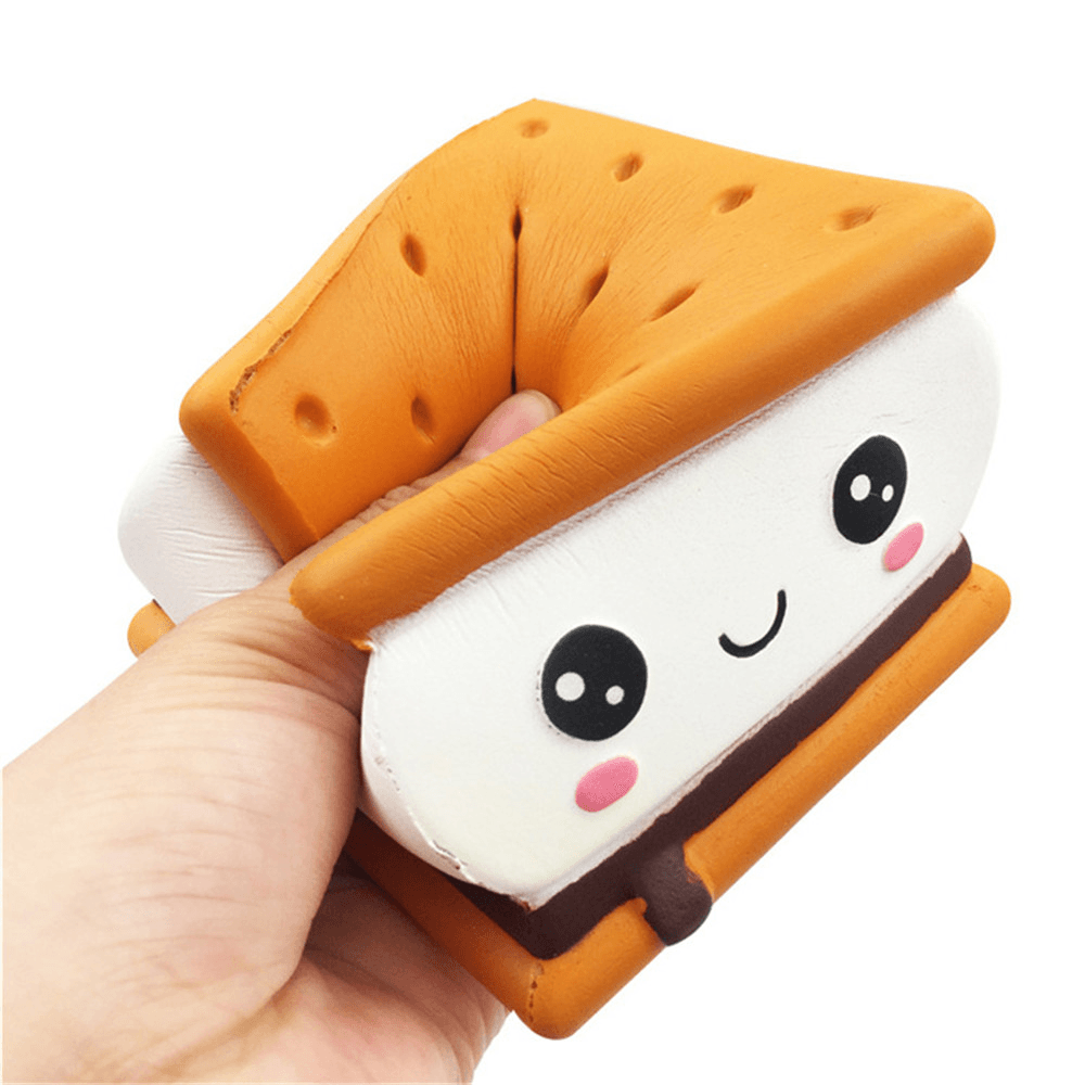 Gigglebread S'More Chocolate Biscuit Squishy 9.5*9*6CM Licensed Slow Rising with Packaging Collection Gift