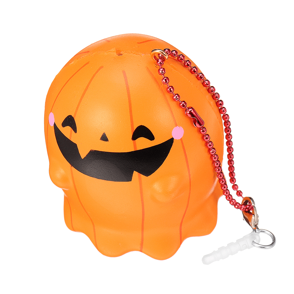 Puni Maru Stack Pumpkin Ice Cream Squishy with Magnet 7CM Licensed Slow Rising Original Package