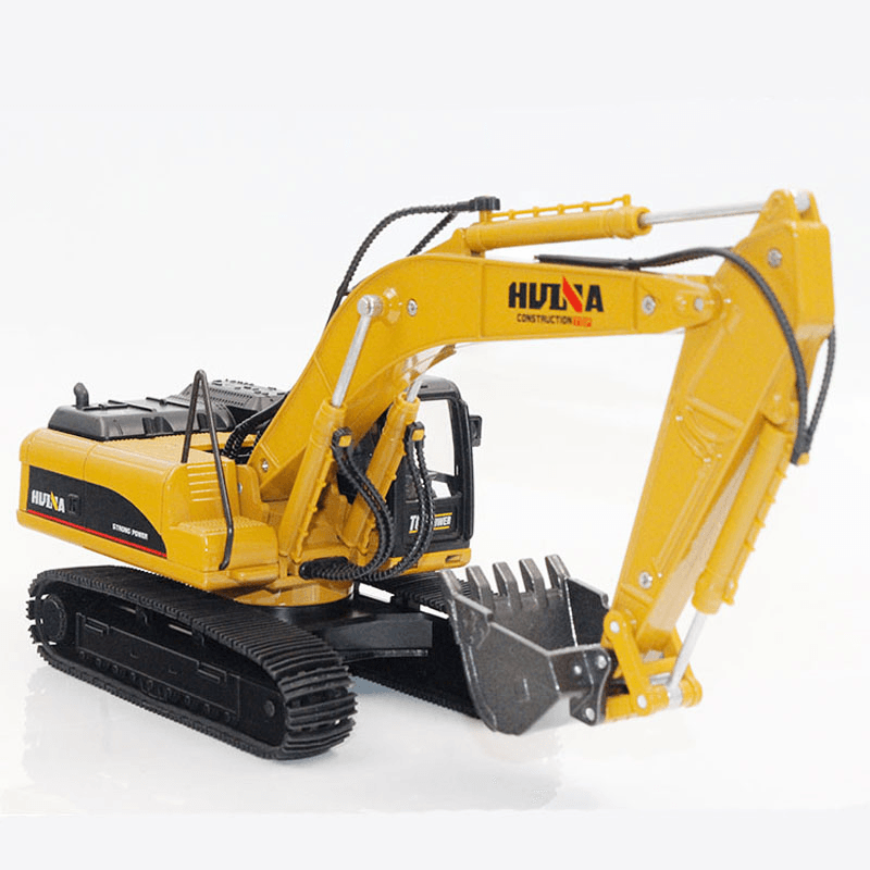 HUINA 1910 1:40 Static Alloy Excavator Model Diecast Model Metal Vehicles