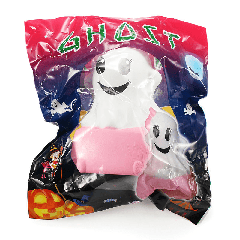 Connie Squishy Geisterkuchen Humbo, 12 cm, langsam aufgehend, mit Verpackung, Halloween-Dekor-Kollektion, Geschenkspielzeug