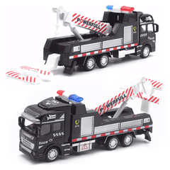 1:48 Scale Alloy Car Model Toys Kid Mini Rescue Police Tow Truck Birthday Gift