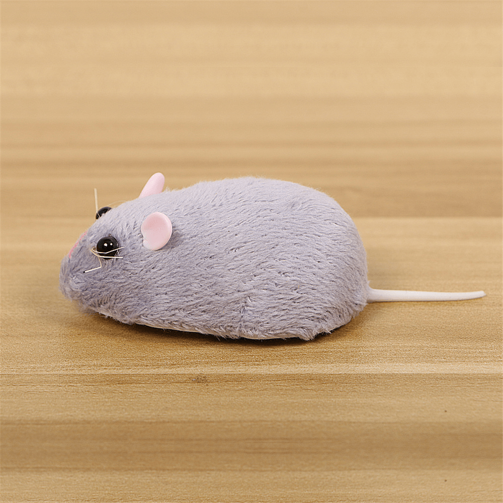 Wireless Electronic Remote Control Rat Plush RC Mouse Toy Hot Flocking Emulation Toys Rat for Cat Dog,Joke Scary Trick Toys