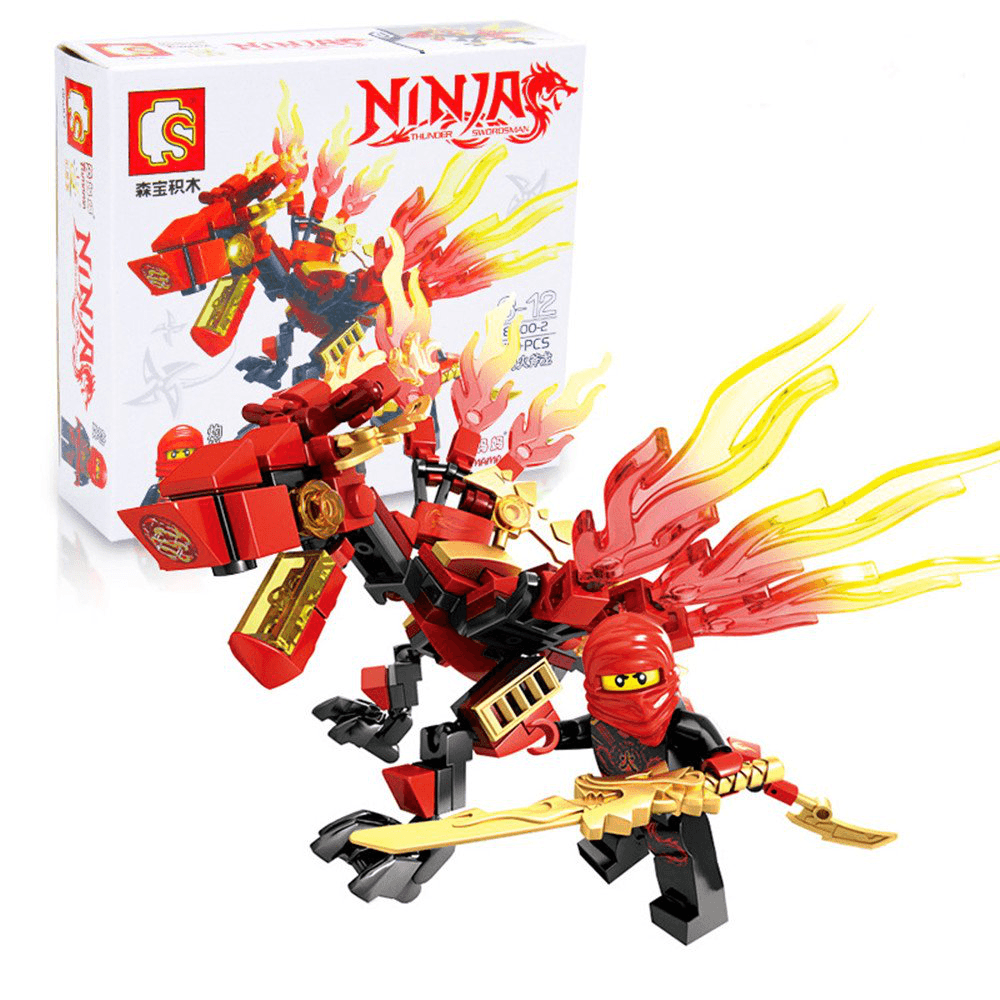 LOZ Sembao Dragon Phantom Ninja Compatible Blocks Assembly Bricks Blocks Toys Dragon Knight