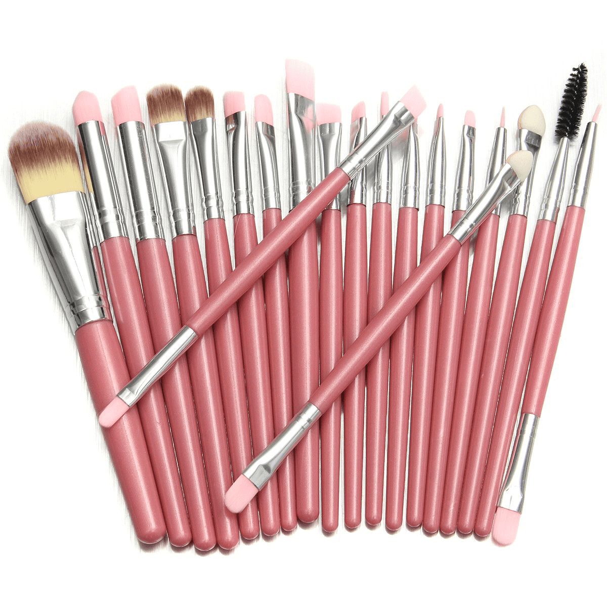 20Pcs Makeup Brushes Set Kit Blush Foundation Liquid Eyeshadow Eyeliner Comestic Powder