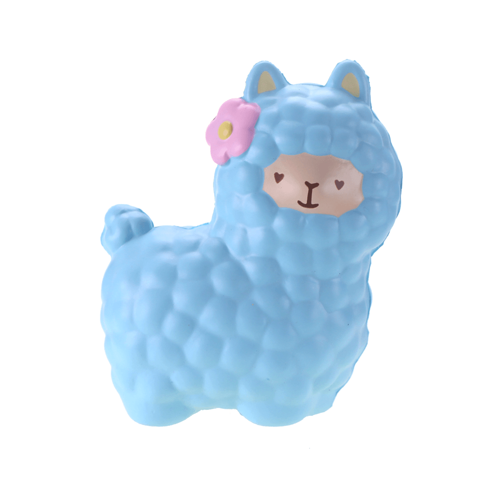 Vlampo Squishy Alpaca 17X13X8Cm Licensed Slow Rising Original Packaging Collection Gift Decor Toy