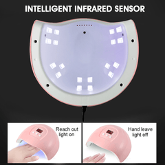 54W LED Nail Dryer Machine Phototherapy Machine Quick-Dry Induction Dryer