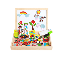 Children'S Magnetic Puzzle Double-Sided Puzzle Drawing Board Early Childhood Education Indoor Toys