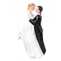 Romantische lustige Hochzeitstorte Topper Figur Braut Bräutigam Paar Brautdekorationen