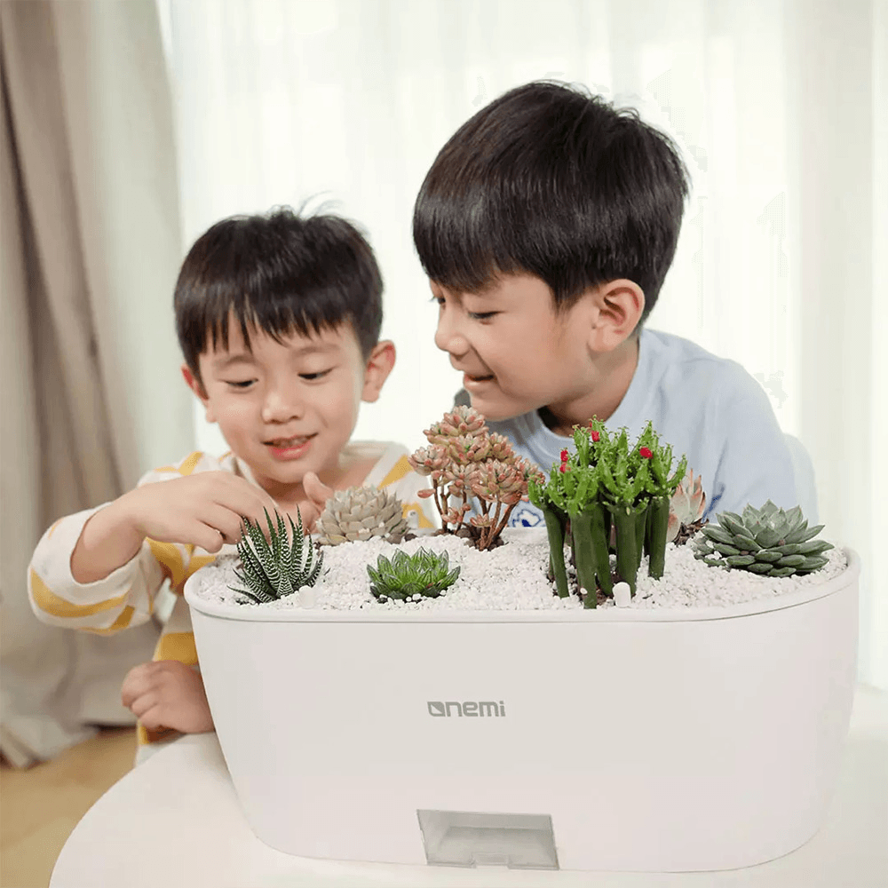 Onemi AI Intelligent Plant Growth Flowerpot Smart Vegetable Planting Machine Mijia APP Remote Control Self-Watering System Temperature Moisture Analyzer