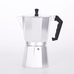 Moka Express Espresso Maker 1/2/3/6/9/12 Cup Aluminum Mocha Pot Ergonomic Handle Safety Relief Valve More Convenient to Drink Coffee