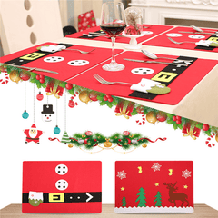 Weihnachten Party Home Dekoration Elch Handschuh Tischsets Ornament Spielzeug für Kinder Kinder Geschenk