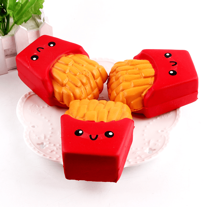 Sanqi Elan Squishy French Fries Chips Licensed Slow Rising with Packaging Collection Gift Decor Toy