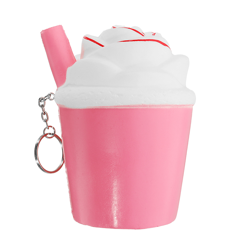 Eis-Teetasse, Squishy Kawaii Quetschspielzeug, 10 cm, süß, langsam aufsteigend, für Mädchen