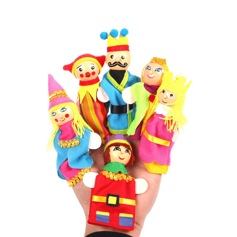 Weihnachten 7 Arten Familien-Fingerpuppen-Set, weiche Stoffpuppe für Kinder, Geschenk für Kinder, Plüschtiere