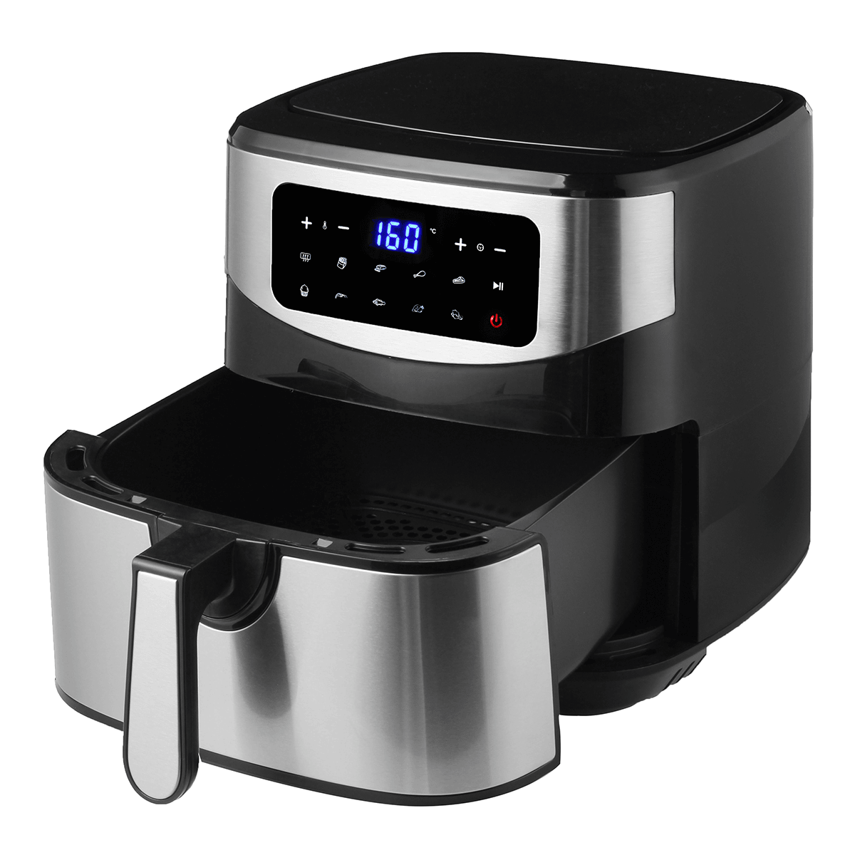 AUGIENB 7.5L Air Fryer Home Intelligent LED Touch Screen with 10 Cooking Functions Electric Hot Air Fryers Oven Oilless Cooker