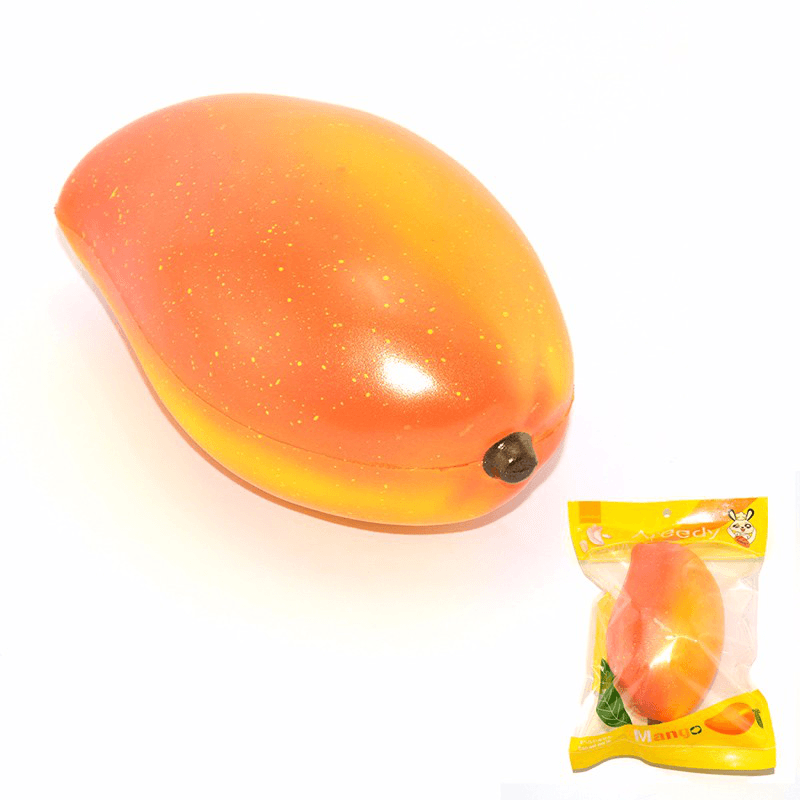 Areedy Squishy Mango, lizenziert, super langsam aufgehend, 16 cm, Originalverpackung