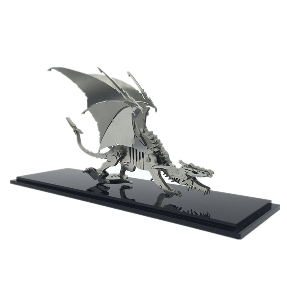 Steel Warcraft 3D Puzzle DIY Asamblea Dinosaurio Juguetes DIY Modelo de acero inoxidable Decoración de construcción 13 * 4.5 * 11.7 Cm