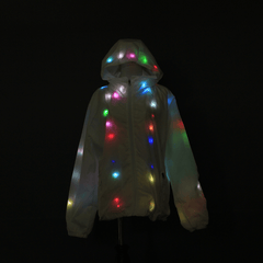 Colorful Leds Halloween Party Light Abrigo Chaqueta Cool Clothing Dance Coat