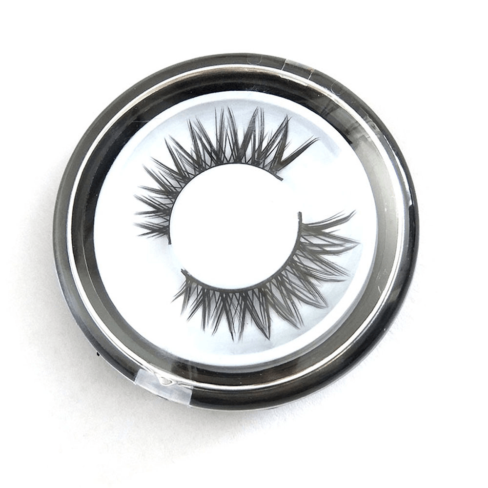 1Pair 3D Black Thick Lenthening Eye Lashes Handmade False Eyelashes Crisscross Makeup Tools