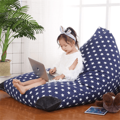 EXTRA LARGE Stuffed Animal Toy Storage Bean Bag Kids Bean Cover Soft Seat Lazy Sofa Star Diamond Shape Sofa