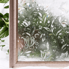 100Cm Anti-Uv Tulip Window Film Frosted Window Sticker Privacy Office Home Decoration