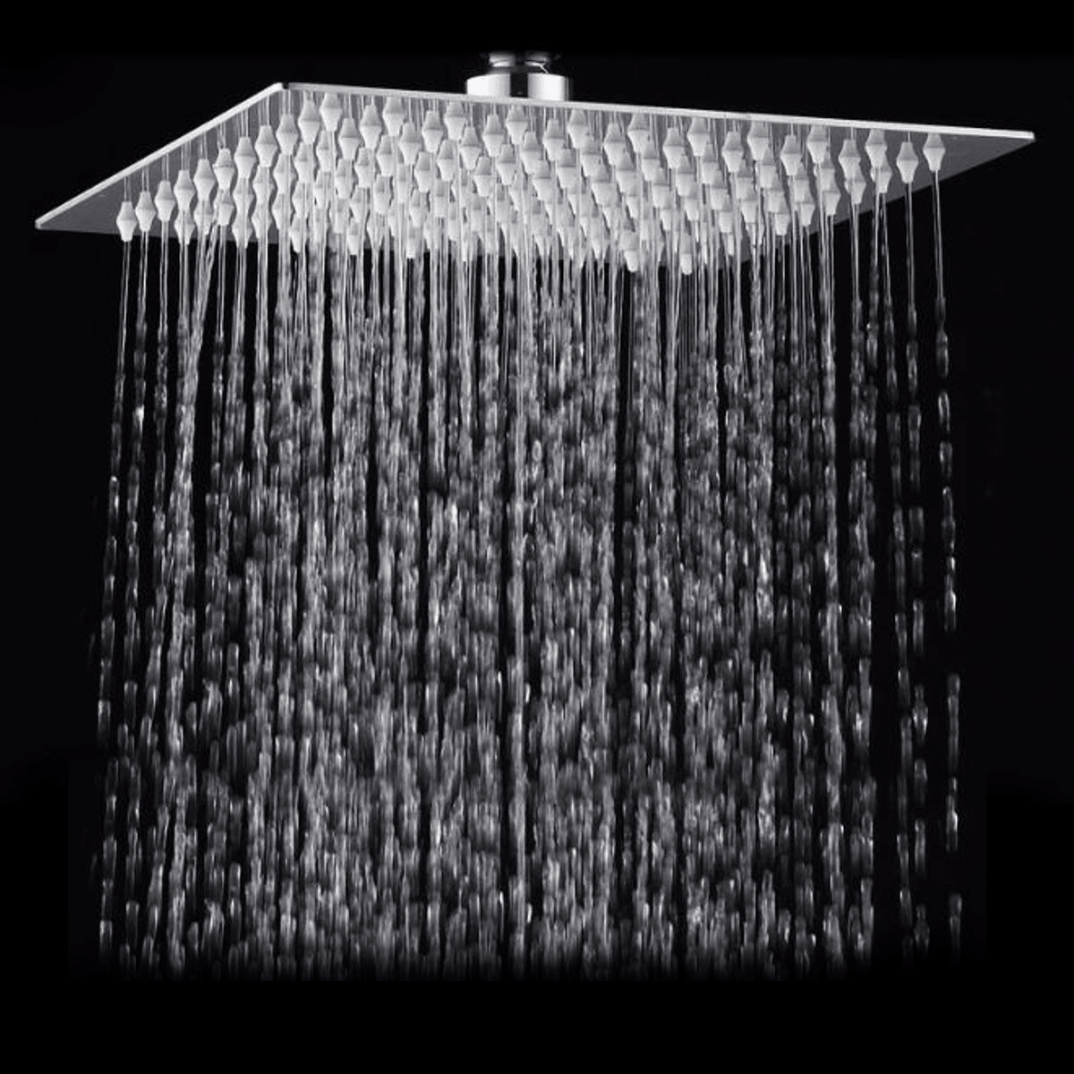 10 Inch 25*25Cm Square Top Spray Shower High Pressure 304 Stainless Steel Shower Head