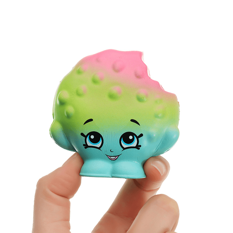 2Pcs Bite a Cookie Squishy 6.5 * 3.5Cm Squishy Slow Rising Soft Collection Gift Decor Toy