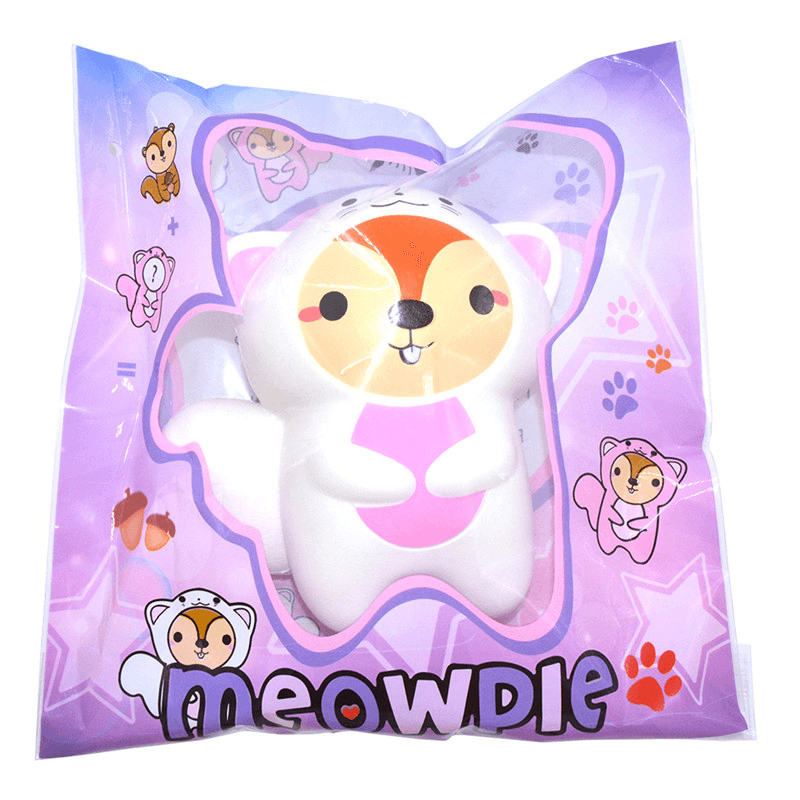 2PCS Amourie Meowpie Squishy Squirrel Slow Rising Animal 16Cm Spremere Collezione Regalo con Imballaggio