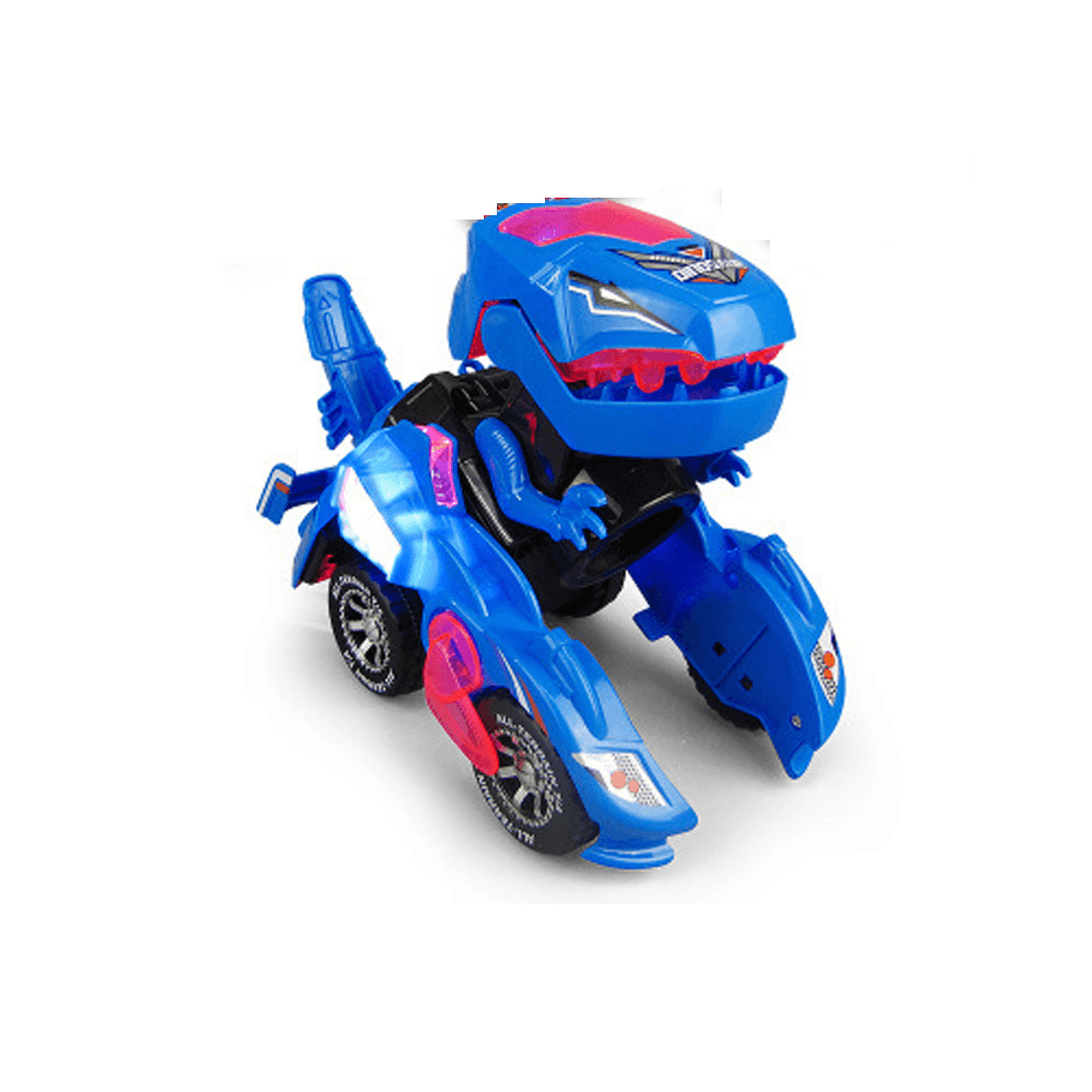 HG-788 Electric Deformation Dinosaur Chariot Deformed Dinosaur Racing Car Children'S Puzzle Toys with Light Sound