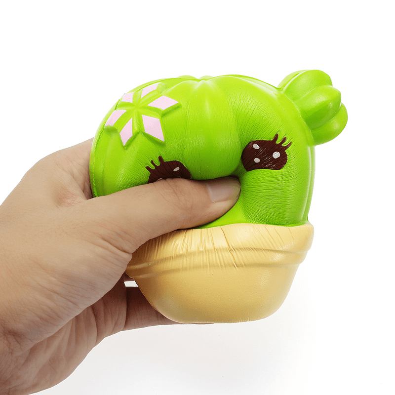 Xinda Squishy Cactus Plant 11Cm Soft Slow Rising with Packaging Collection Gift Decor Toy