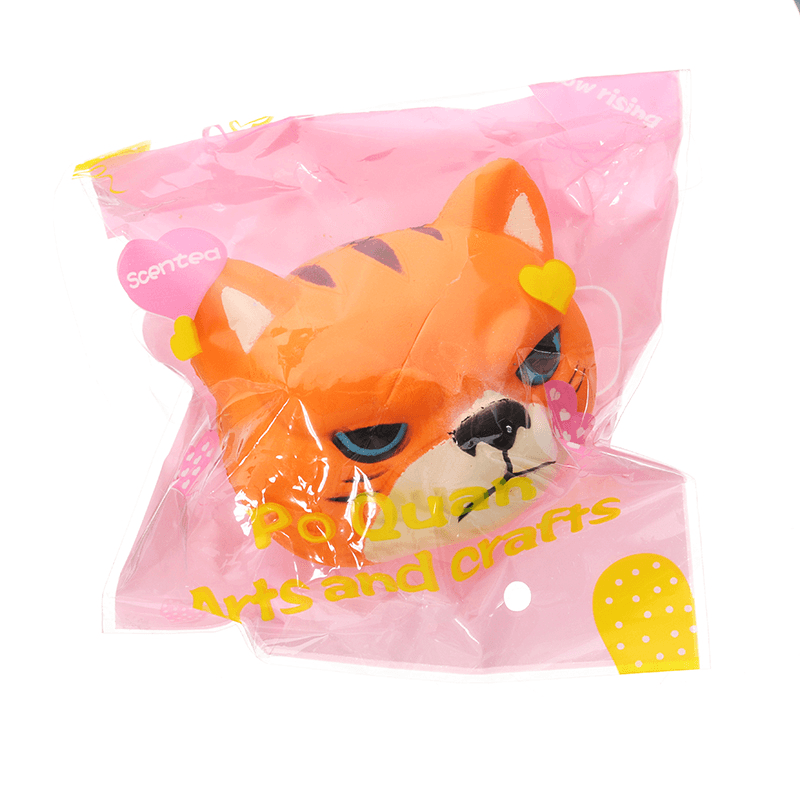 Tiger Squishy 8*7*6.5Cm Slow Rising with Packaging Collection Gift Soft Toy