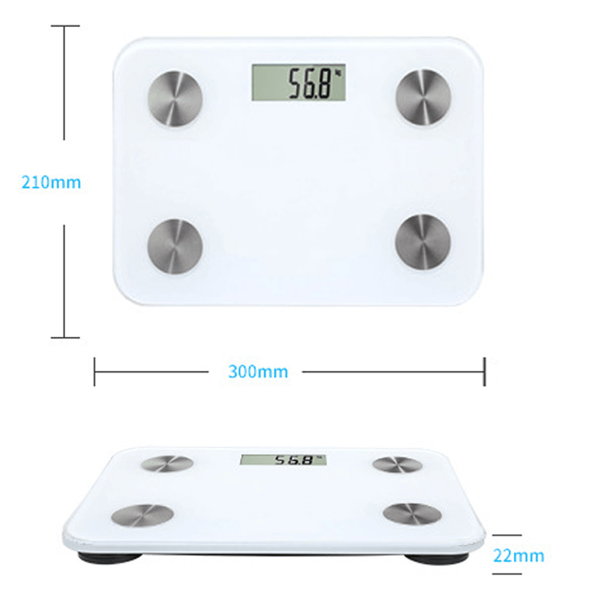 Body Fat Scale Floor Scientific Smart Electronic LED Digital Weight Scale Support Bluetooth APP Android or IOS