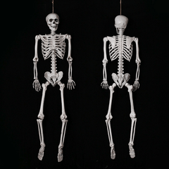 90Cm Human Skeleton Scary Bones Poseable Hanging Halloween Prop Party Decorations