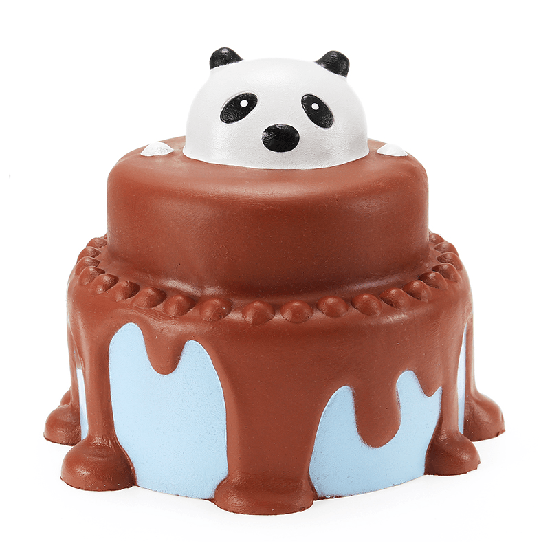 Squishy Panda Cake 12Cm Slow Rising with Packaging Collection Gift Decor Soft Squeeze Toy