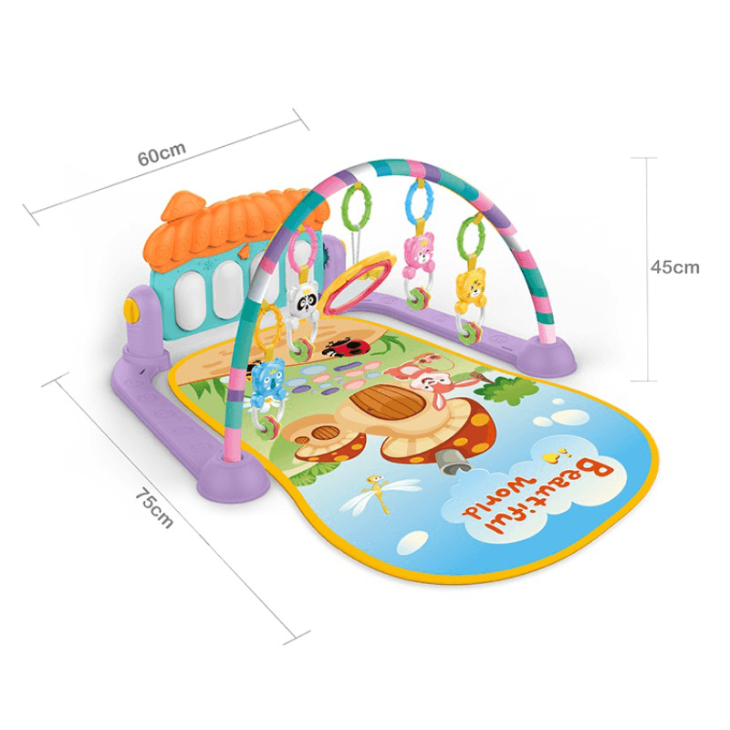 Fitness Rahmen Fuß Harfe Baby Neugeborenen Spiel Pad Kinder Schütteln Sound Pädagogisches Indoor Spielzeug