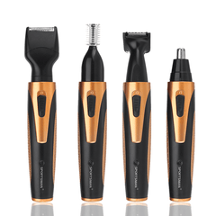 4 in 1 USB Wireless Rechargeable Eyebrow Trimmer Nose Hair Shaver Razor Groomer Kit