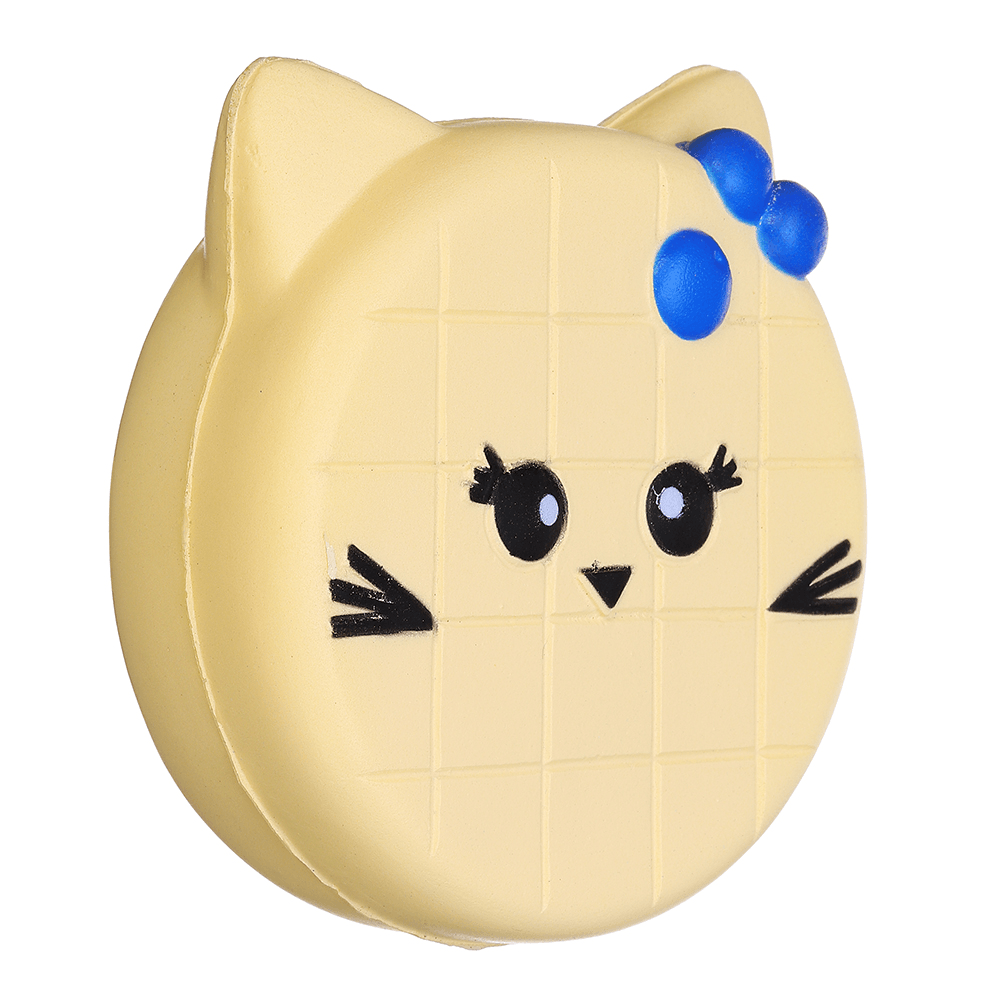 Bread Squishy Cat Face 10CM Jumbo Slow Rising Soft Toy Gift Collection with Packaging