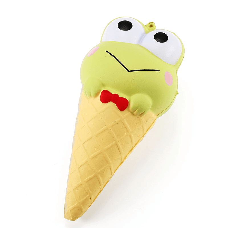 Yunxin Squishy Ice Cream Cone Cartoon Frog Pudding Puppy Cute Collection Gift Decor Soft Toy