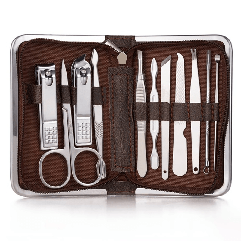 11/26 Pcs Nail Clipper Manicure Set Stainless Steel Nail Cutter Scissor Cuticle Nipper Nail Tools Set