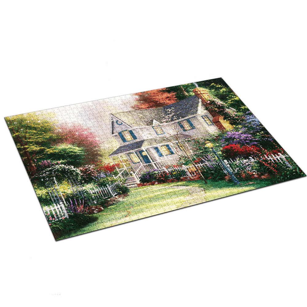 1000 Pieces Landscape Architecture Scene Series Decompression Jigsaw Puzzle Toy Indoor Toys