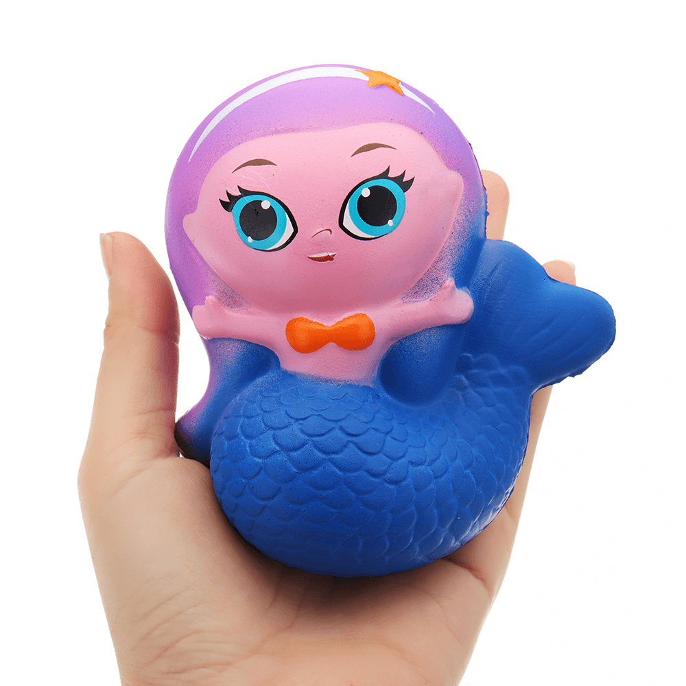 Mermaid Squishy 10*9.5*6CM Slow Rising with Packaging Collection Gift Soft Toy