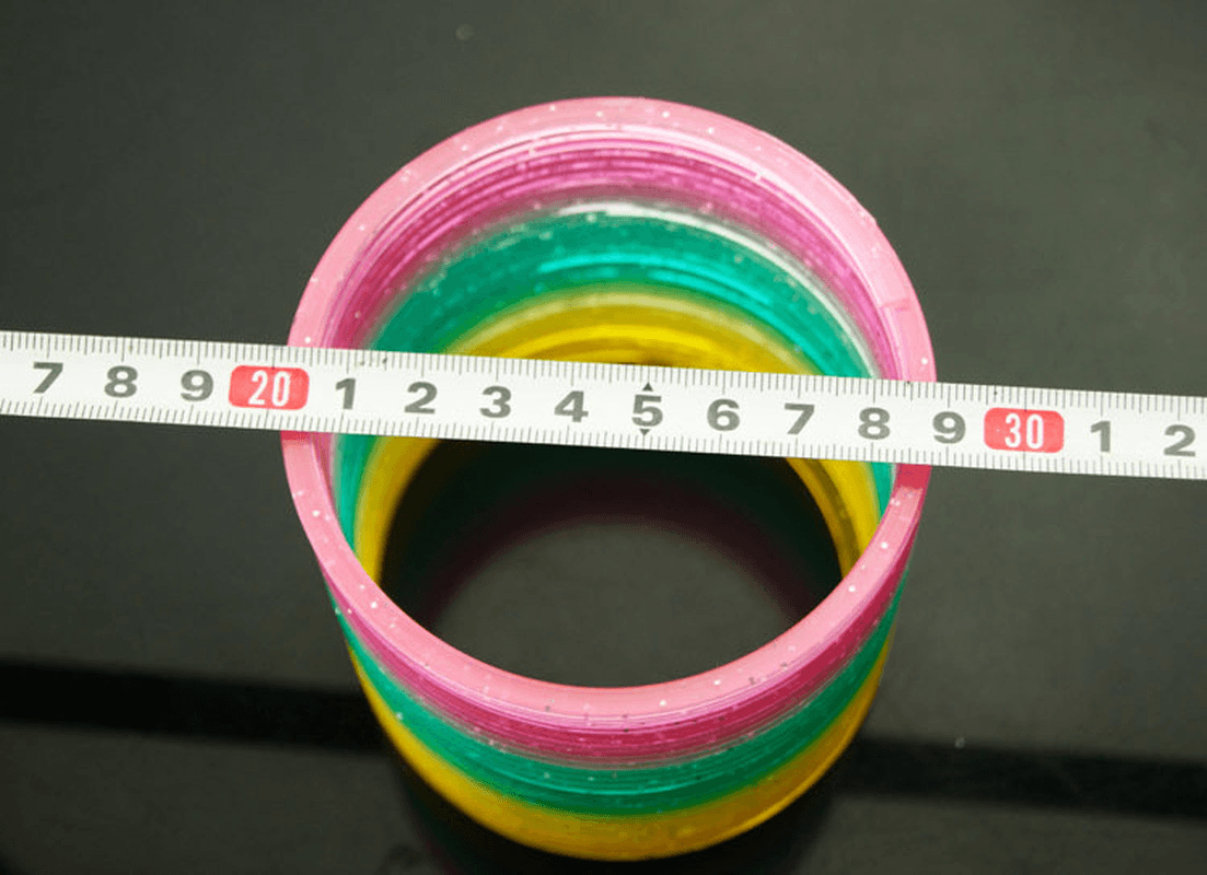 Plastic Rainbow Circle Folding Coil Colorful Spring Children Funny Classic Toy Development Toys Gift