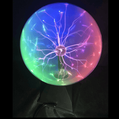 8 Zoll Mischung Farblicht Plasma Ball Elektrostatische sprachgesteuerte Schreibtischlampe Magic Light